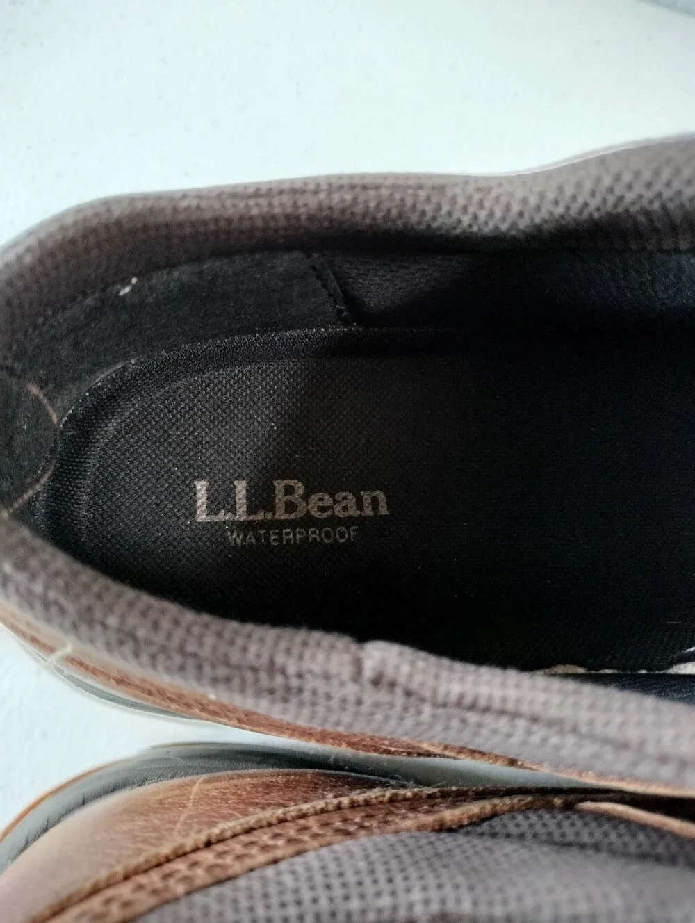 L.L. Bean Storm Chaser 5 Mens Brown Slip-On Duck Ankle Boots 13 All Weather